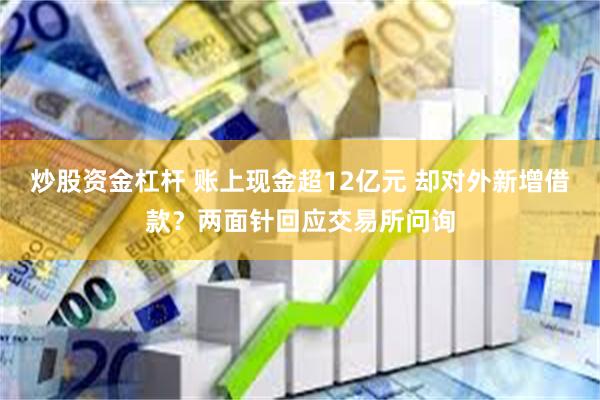 炒股资金杠杆 账上现金超12亿元 却对外新增借款？两面针回应交易所问询