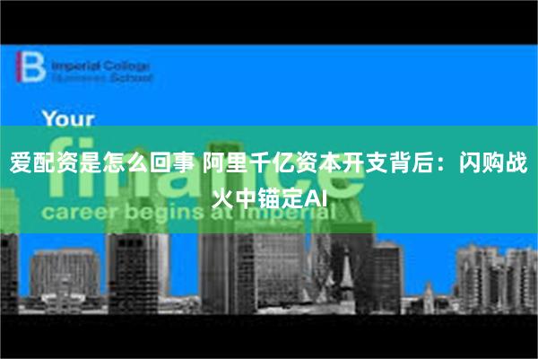 爱配资是怎么回事 阿里千亿资本开支背后：闪购战火中锚定AI