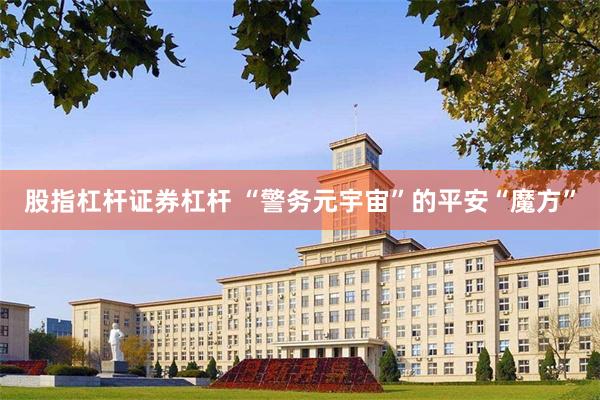 股指杠杆证券杠杆 “警务元宇宙”的平安“魔方”